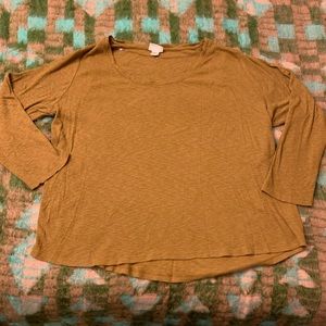 Ava & Viv Ribbed Long-Sleeve Tee